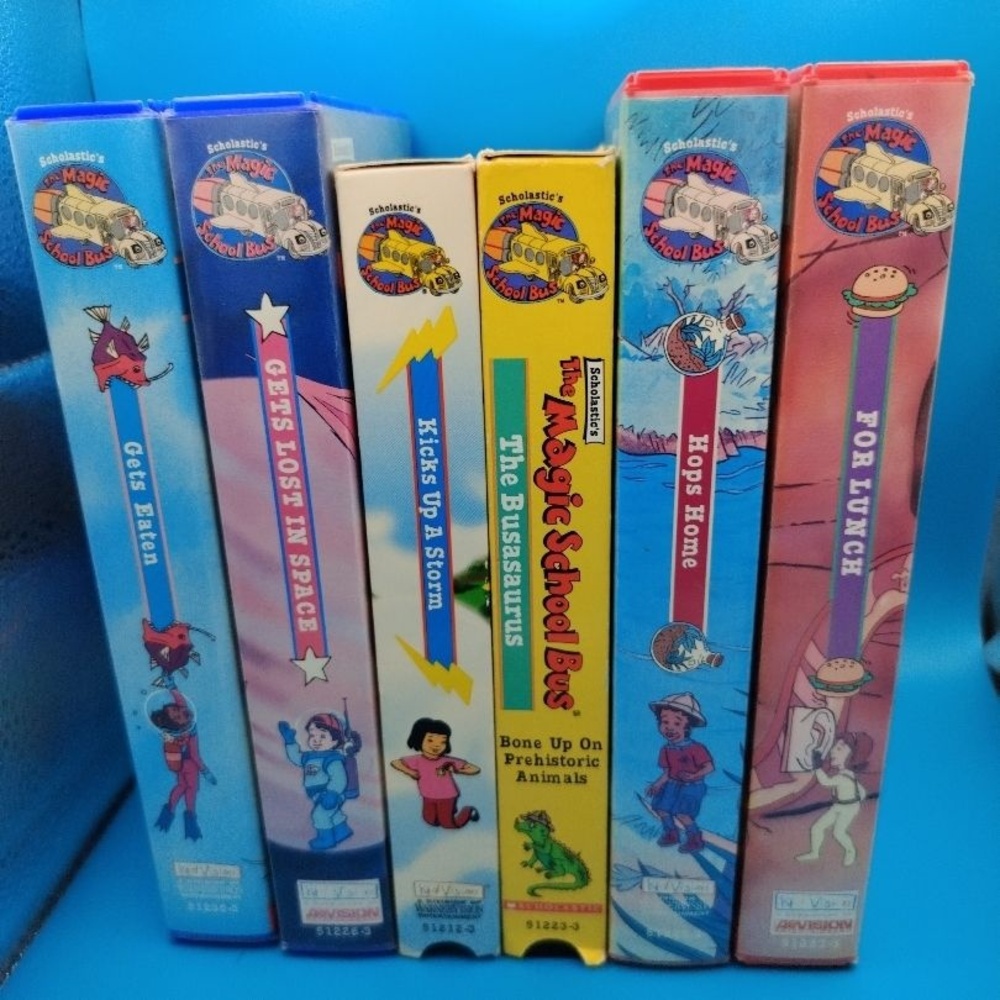 The Magic School Bus VHS Lot of 6 KidVision Scholastic Educational Series